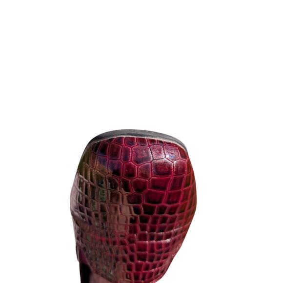 Comfort View Leisa Slip On Flat Dark Berry 11 WW Shoes - Picture 10 of 10